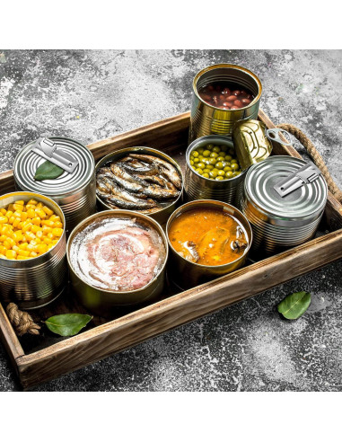 Abrelatas de Camping Chumia de Acero Inoxidable - 8 Piezas