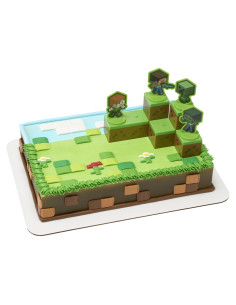 Adorno de Pastel DecoSet Minecraft Mobs Beware 6 Piezas