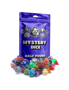 Bolsa de Dados Misteriosa 0.24 kg - 100 Dados RPG D&D
