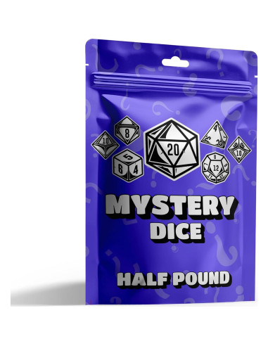 Bolsa de Dados Misteriosa 0.24 kg - 100 Dados RPG D&D