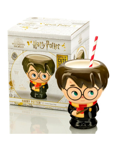 Taza de Cerámica Harry Potter Kawaii 450 ml - Regalo Mágico