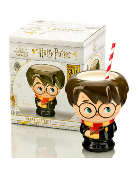 Taza de Cerámica Harry Potter Kawaii 450 ml - Regalo Mágico