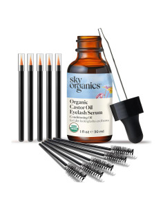 Suero de Pestañas y Cejas Orgánico Sky Organics 30 ml