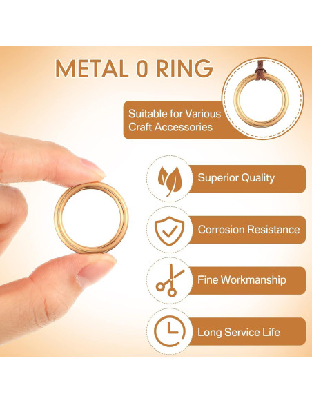 Anillos Dorados Chalyna 20 Pcs para Manualidades DIY