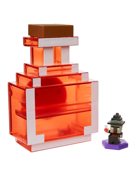 Estuche Mattel Minecraft para 5 Figuras Mini + Bruja