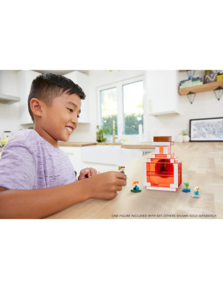 Estuche Mattel Minecraft para 5 Figuras Mini + Bruja