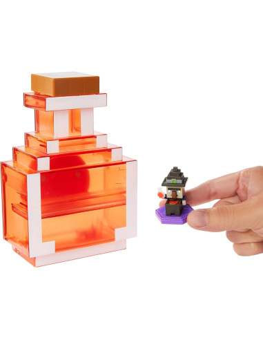 Estuche Mattel Minecraft para 5 Figuras Mini + Bruja