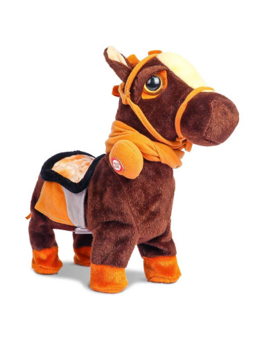 Peluche Interactivo Smalody Pony Robot Caminante Negro