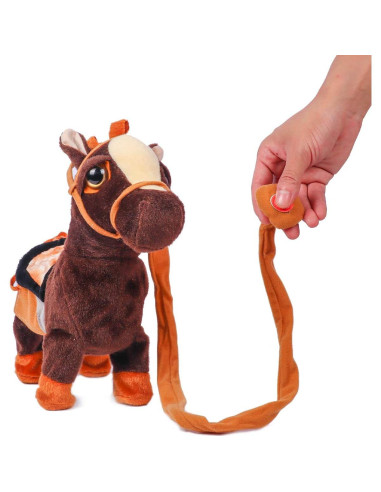 Peluche Interactivo Smalody Pony Robot Caminante Negro
