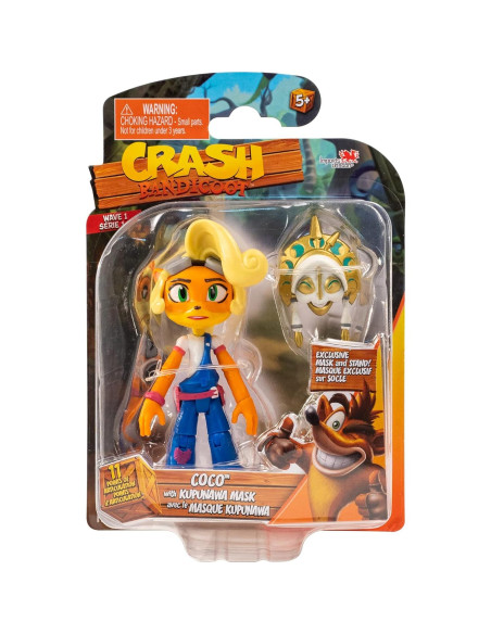 Figuras de Acción BANDAI Coco Bandicoot 11cm con Máscara