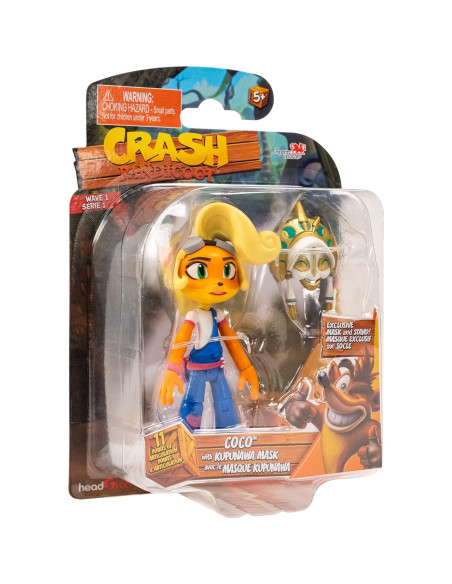 Figuras de Acción BANDAI Coco Bandicoot 11cm con Máscara