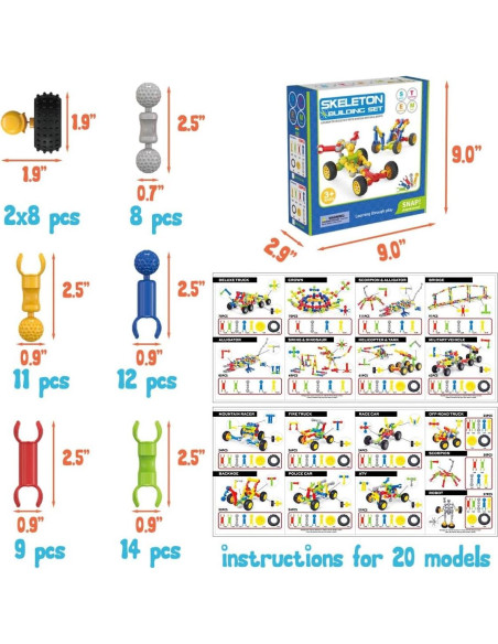 Bloques de Construcción SHUNLAM 70 PCS Juguetes Educativos
