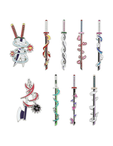 Conjunto de Llaveros y Pines de Anime Slayer - YURAOER