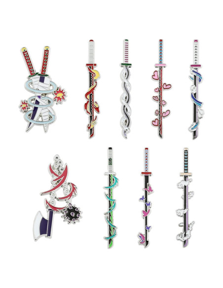 Conjunto de Llaveros y Pines de Anime Slayer - YURAOER