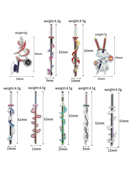 Conjunto de Llaveros y Pines de Anime Slayer - YURAOER