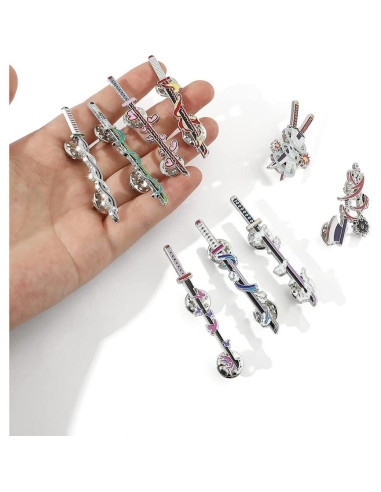 Conjunto de Llaveros y Pines de Anime Slayer - YURAOER