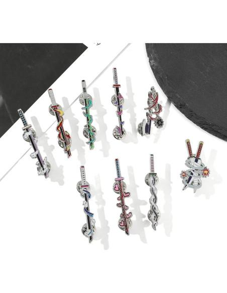 Conjunto de Llaveros y Pines de Anime Slayer - YURAOER