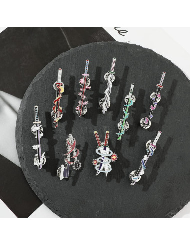 Conjunto de Llaveros y Pines de Anime Slayer - YURAOER