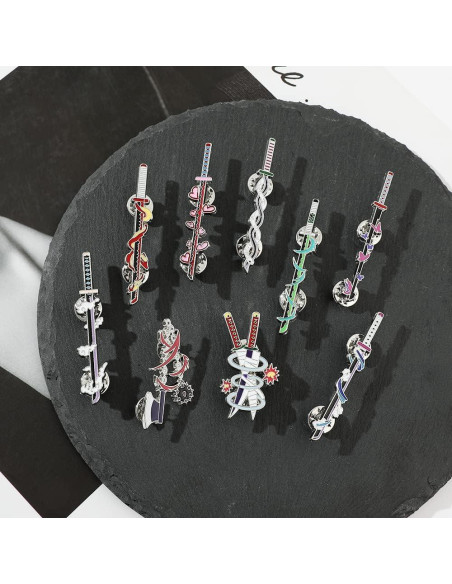 Conjunto de Llaveros y Pines de Anime Slayer - YURAOER