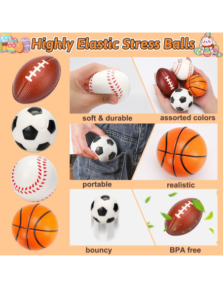 Thremhoo 16 Pelotas Antiestrés para Niños 3-8 Años