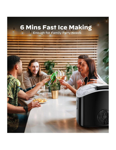 Máquina de Hielo Nugget Totnz TZIM117B-2 14.97 kg/24h