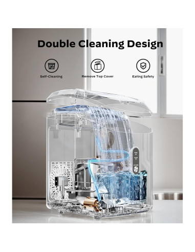 Máquina de Hielo Nugget Totnz TZIM117B-2 14.97 kg/24h