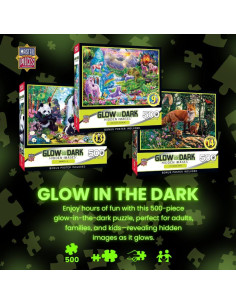 Rompecabezas MasterPieces 500 Piezas Brilla en la Oscuridad 38x53 cm 2