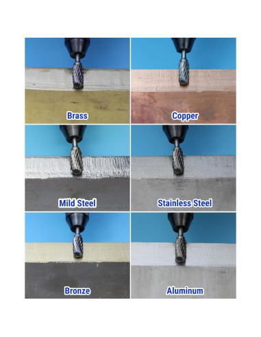 10 Puntas de Carburo Mars-Rock 3mm para Dremel Kit