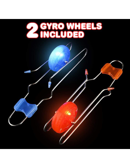 ArtCreativity Ruedas Giroscopio Iluminadas 2 Pzs 21.5 cm