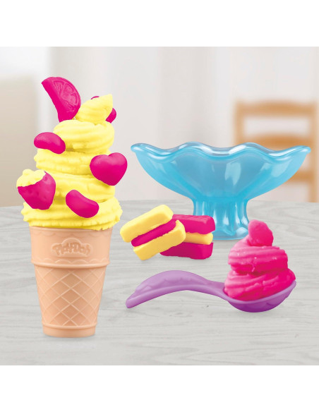 Mini Juego de Helados Play-Doh E9368 7.01x15.19 cm