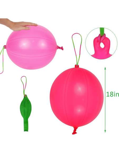 Globos de Puñetazo Neón 40 Piezas Fiesta Infantil