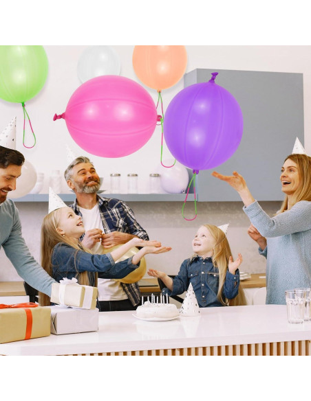 Globos de Puñetazo Neón 40 Piezas Fiesta Infantil