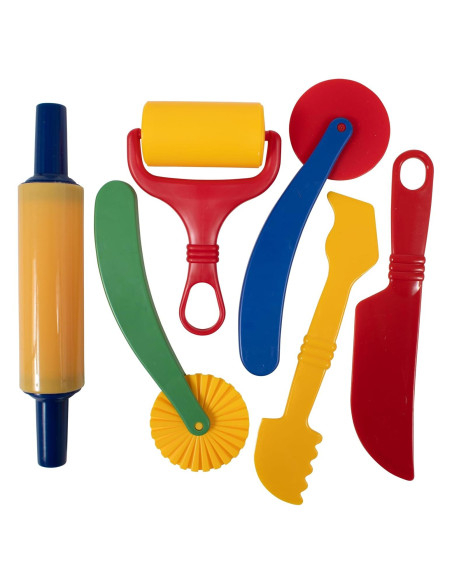 Juego de 6 Herramientas de Masa Ready 2 Learn - Niños