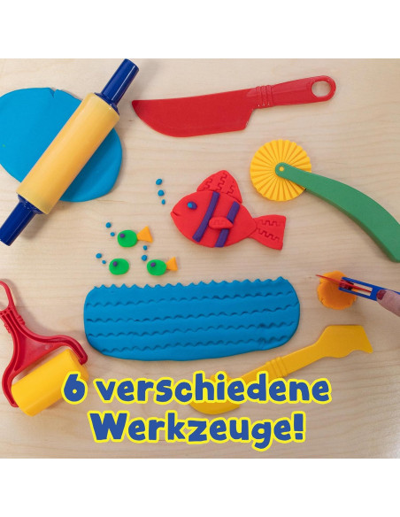 Juego de 6 Herramientas de Masa Ready 2 Learn - Niños