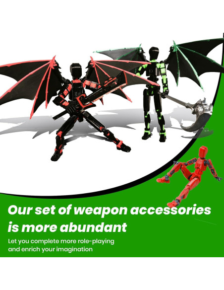 Conjunto de Figuras de Acción T13 Robot Articulado Verde