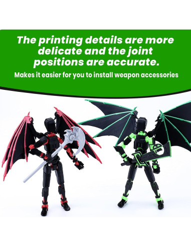 Conjunto de Figuras de Acción T13 Robot Articulado Verde