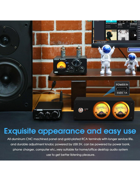 Preamplificador Douk Audio T13 Phono MM RCA Auriculares