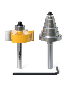 Fresa de Rebaje 1/4" Eje Fivepears con 6 Rodamientos
