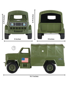 Camión de Carga Tim Mee para Figuras de Acción Verde Oliva 2