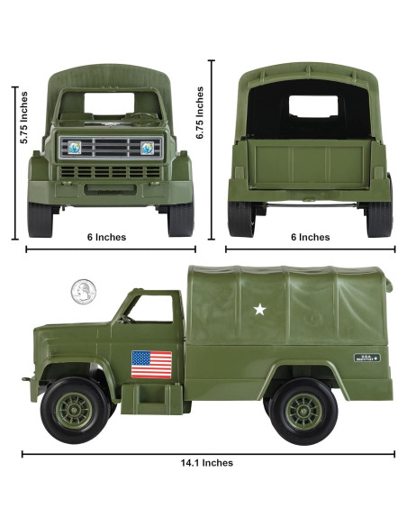 Camión de Carga Tim Mee para Figuras de Acción Verde Oliva