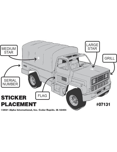 Camión de Carga Tim Mee para Figuras de Acción Verde Oliva