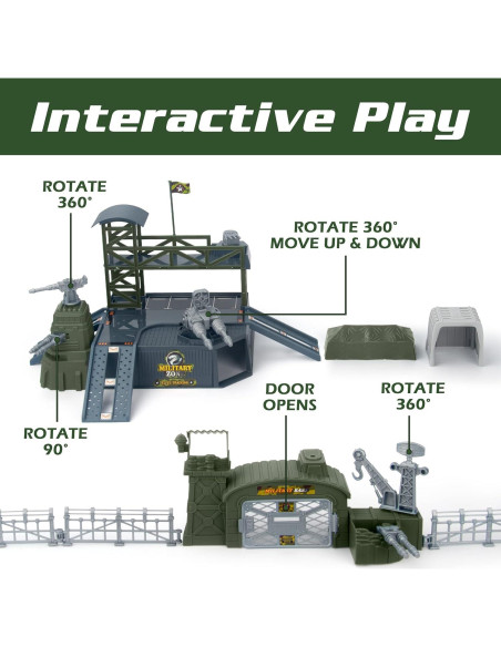 Juguete Militar XDUOYJOY con 13 Vehículos y Accesorios