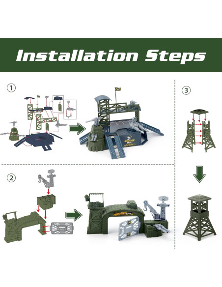 Juguete Militar XDUOYJOY con 13 Vehículos y Accesorios