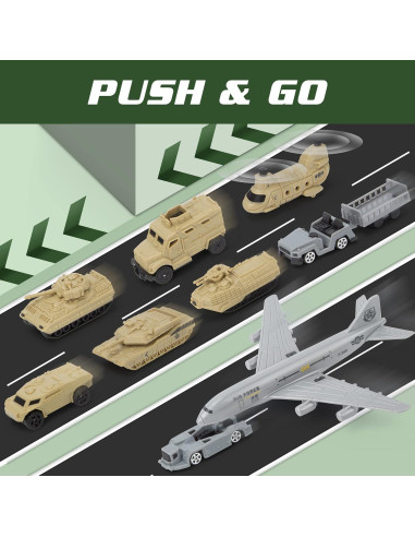 Juguete Militar XDUOYJOY con 13 Vehículos y Accesorios