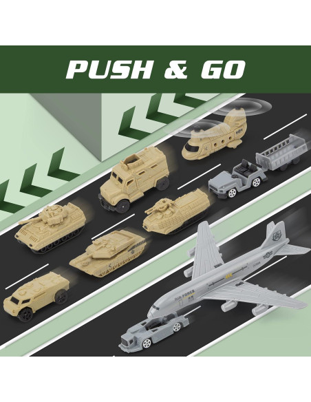 Juguete Militar XDUOYJOY con 13 Vehículos y Accesorios