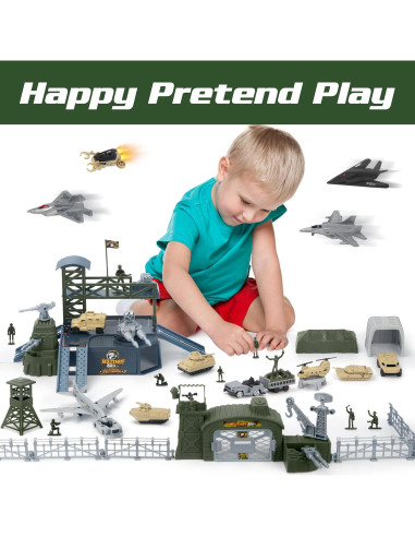 Juguete Militar XDUOYJOY con 13 Vehículos y Accesorios