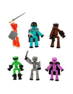 Paquete Zing Stikbot Fuera de la Red - 6 Figuras de Acción