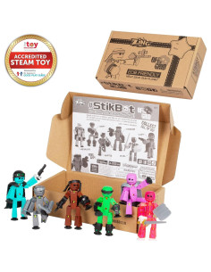 Paquete Zing Stikbot Fuera de la Red - 6 Figuras de Acción 2