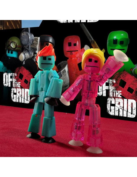 Paquete Zing Stikbot Fuera de la Red - 6 Figuras de Acción