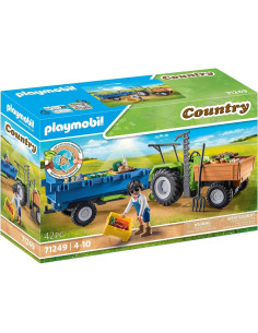Tractor Cosechador Playmobil 71249 con Remolque Inclinado 2